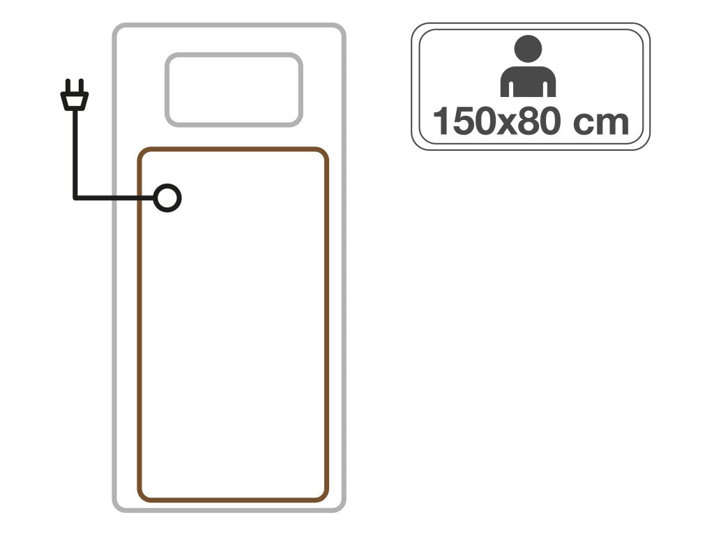 Electric Blanket with 2 Temperatures Beper P203TFO100