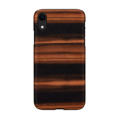 iPhone XR natural wood cover MAN&amp;WOOD ebony black