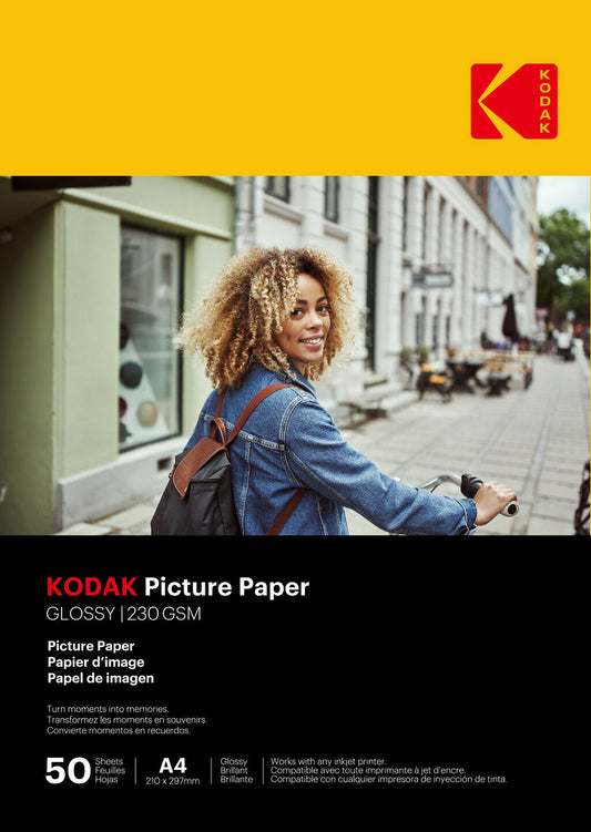 Бумага для фотографий Kodak 230 г, 11,8 мил, глянцевая, 4/6x100 (9891267)