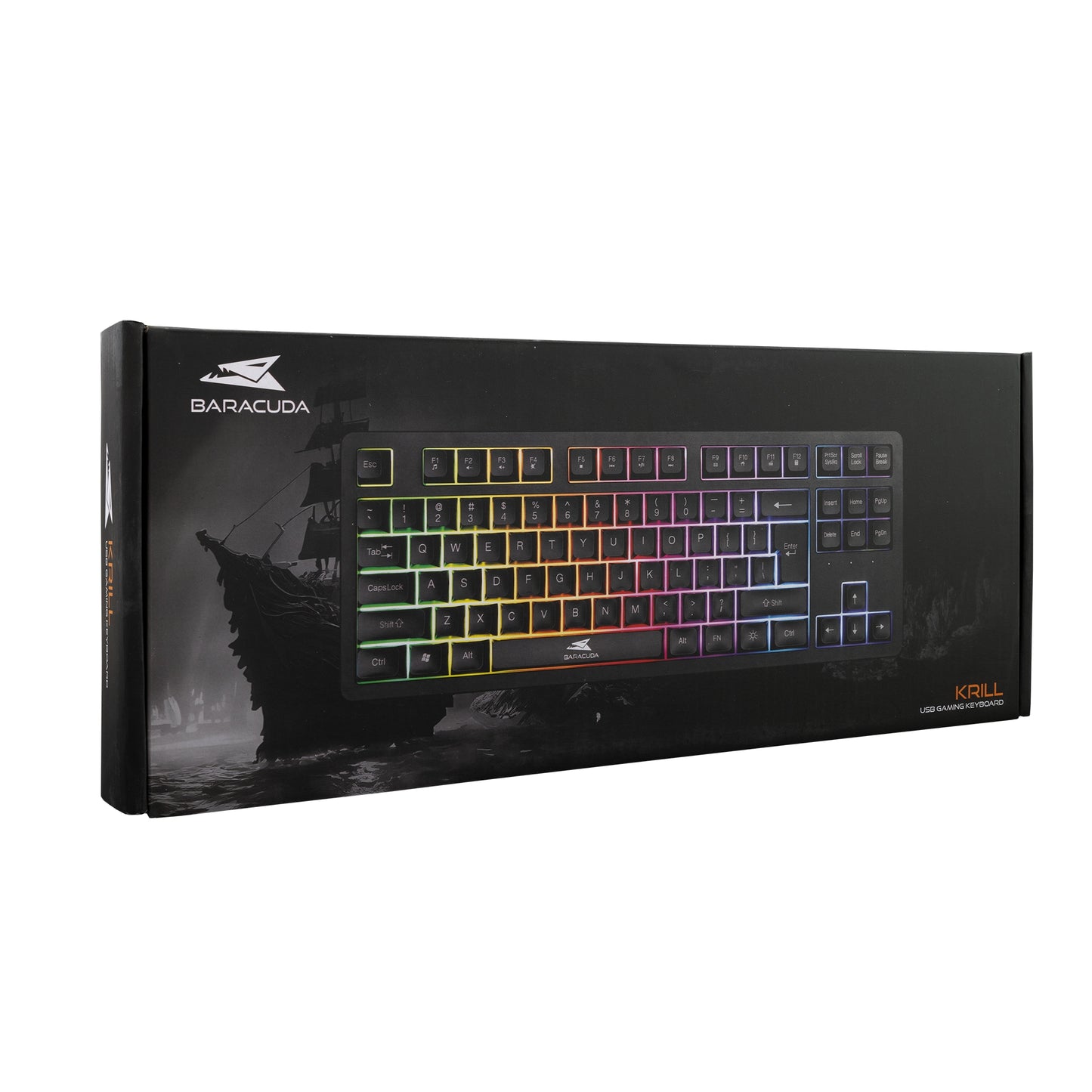 Игровая клавиатура Baracuda Krill Black (США) с RGB-подсветкой BGK-01114