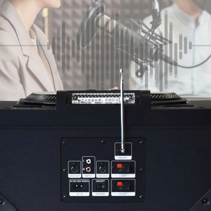 Bluetooth Skaļrunis ar Karaoke, 100W, Bluetooth 4.2, FM Radio, Manta SPK5520 Cube