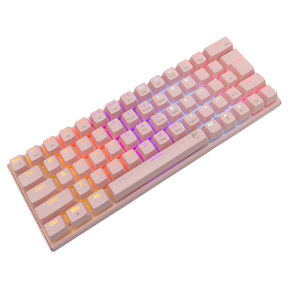 Wakizashi keyboard pink with Blue Switches. White Shark GK-002421