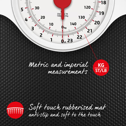 Mechanical bathroom scale with easy-to-read scale Salter 145 BKDRFEU16