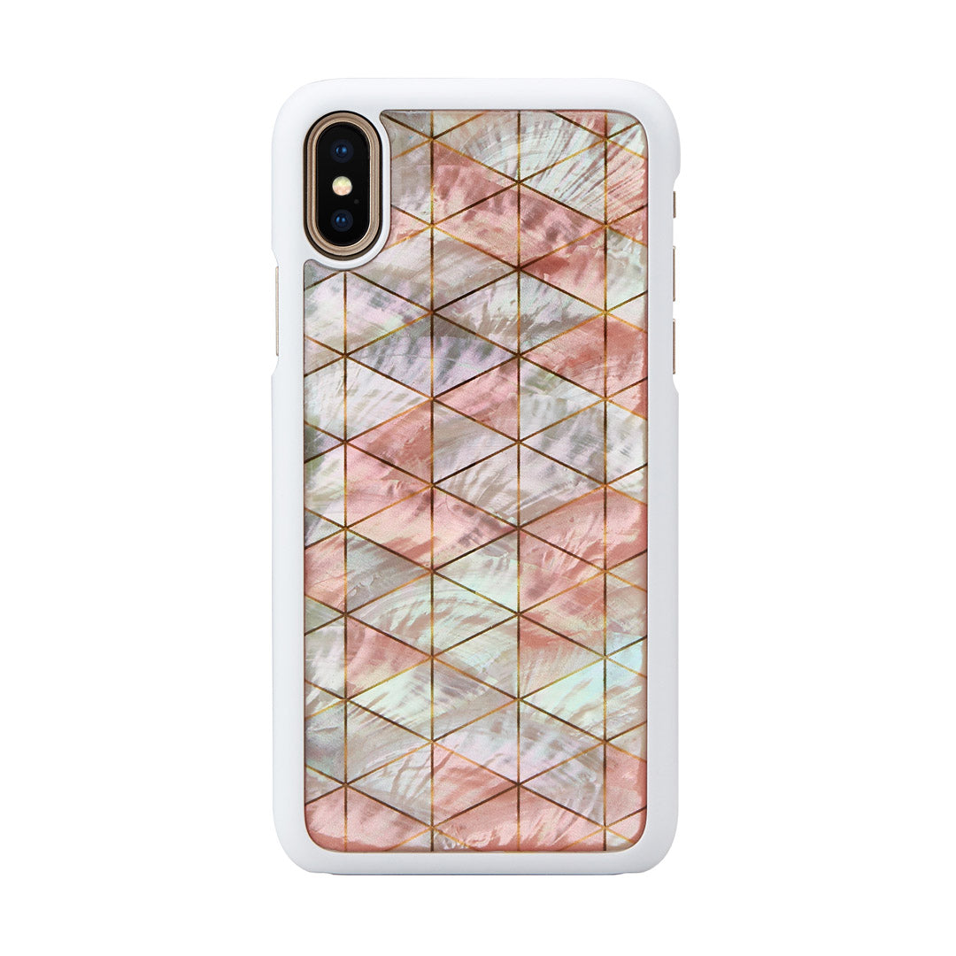 Smartphone case with polycarbonate and mother-of-pearl from iKins iPhone XS/S