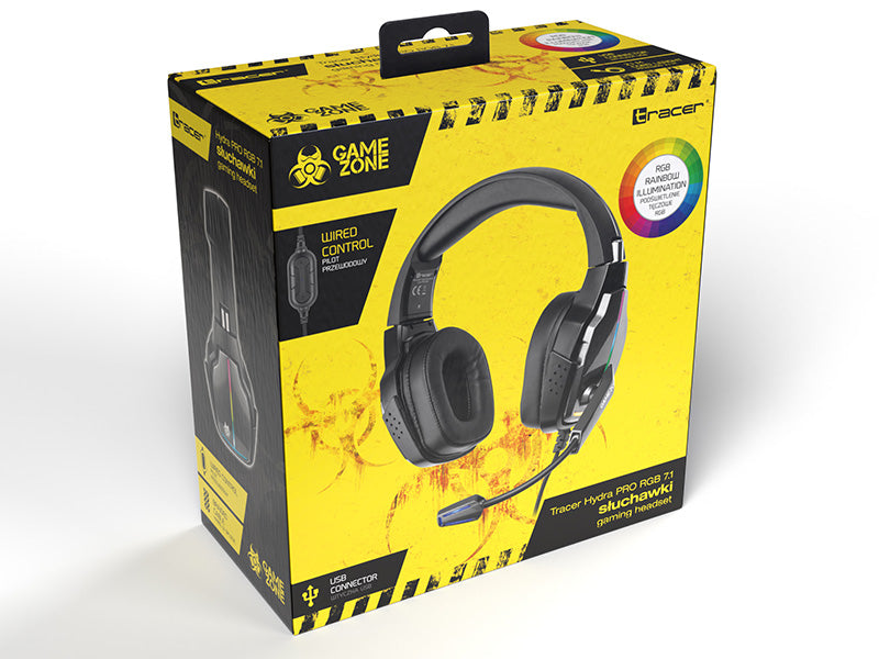 Gaming headset with RGB, 7.1 sound - Tracer 46955