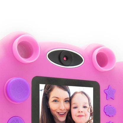 Bērnu kamera ar 6 spēlēm un 20 foto efektiem Easypix KiddyPix Blizz pink 10085