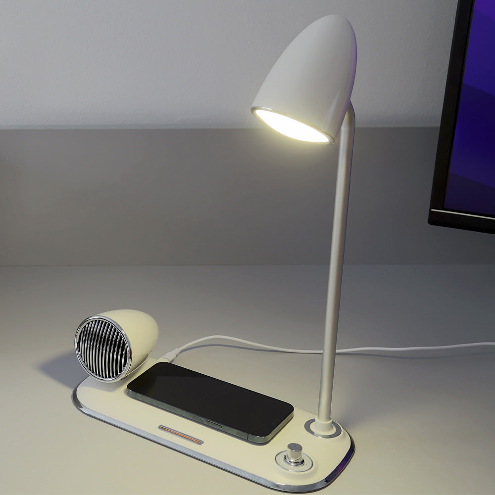 Wireless charger with Bluetooth speaker and lamp Tellur Nostalgia