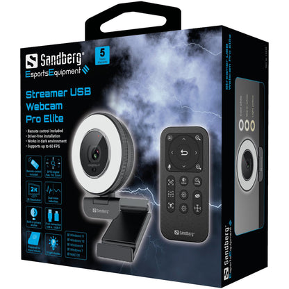 USB webcam for professionals with remote control - Sandberg 134-39