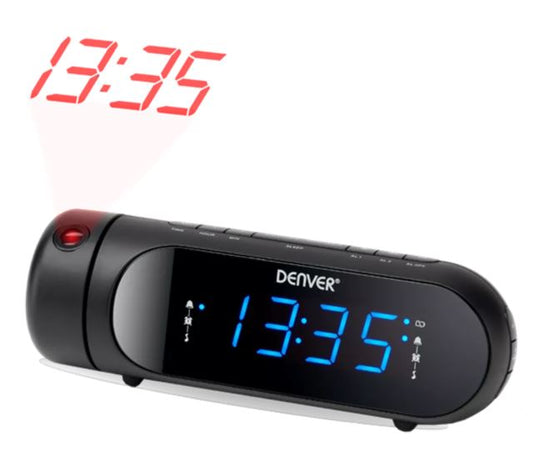 PLL FM Clock Radio with Projection - Denver CPR-700