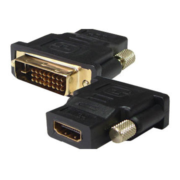 DVI (24+1) uz HDMI Adapteris, Zelts, Sbox AD.DVI-HDMI