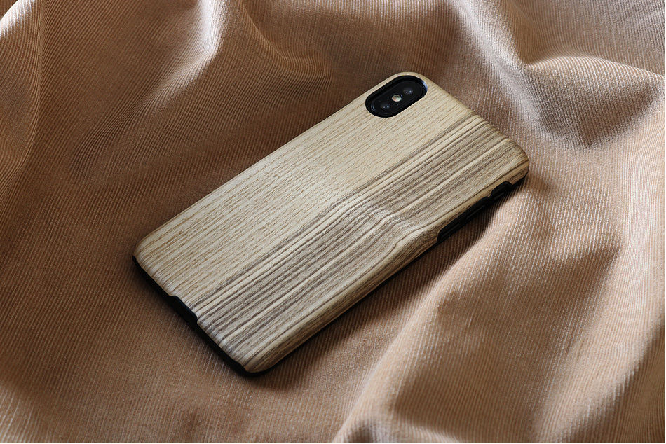 Smartphone cover for iPhone X/XS, vintage olive/black, MAN&amp;WOOD