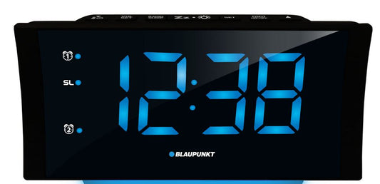 Alarm Clock Radio with USB Charging and FM Receiver - Blaupunkt CR80USB