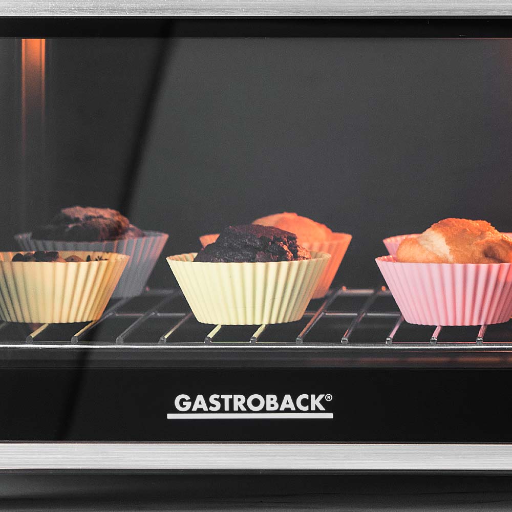 Электрическая духовка Gastroback 42814 Design Bistro Oven Bake &amp; Grill, 26 л, нержавеющая сталь, 1500 Вт