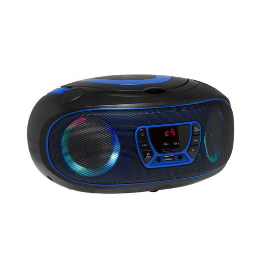 Portable Bluetooth CD Player with FM Radio, Denver TCL-212BT Blue