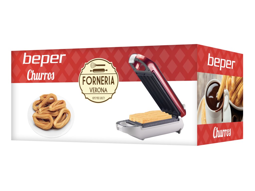 Churros pan with non-stick coating, Beper BT.600Y