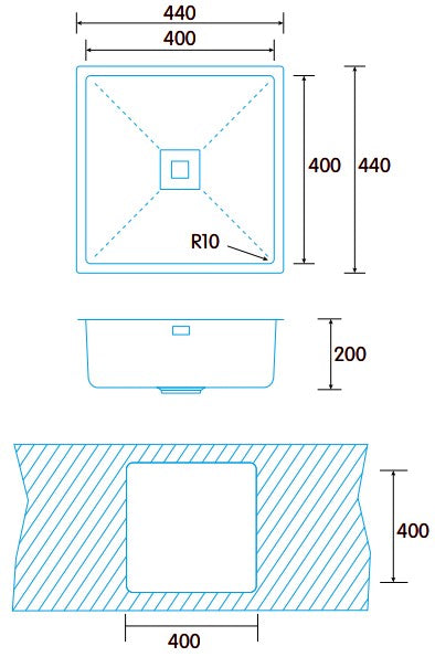 Edesa MAKALU BE 40X40 1C R-10