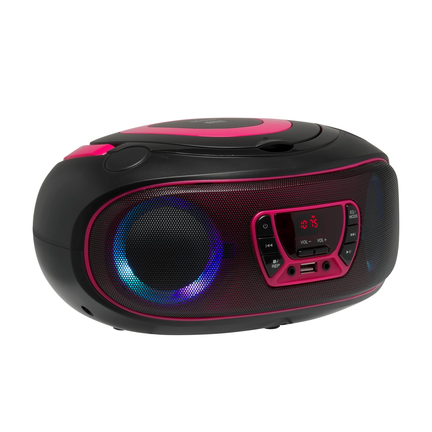 CD Boombokss ar Bluetooth un LED Denver TCL-212BT Pink