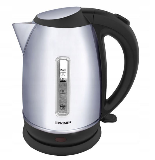 Kettle 1.7l with stainless steel body and limestone filter, Prime3 SEK41