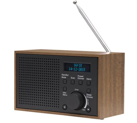 Digitālais DAB+ FM Radio ar Modinātāju, Denver DAB-46