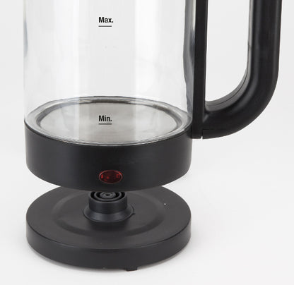 Чайник — боросиликатное стекло 1,2 л с автоматическим отключением и светодиодной подсветкой, Jata HA702