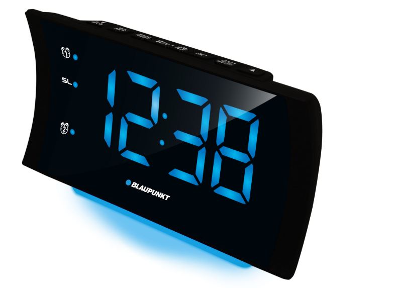 Alarm Clock Radio with USB Charging and FM Receiver - Blaupunkt CR80USB
