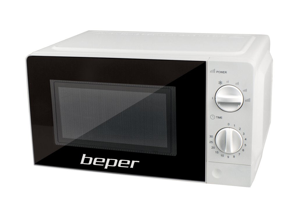 Beper BF.570 Microwave Oven 700W, 20L Capacity, 5 Power Levels, Defrost Function