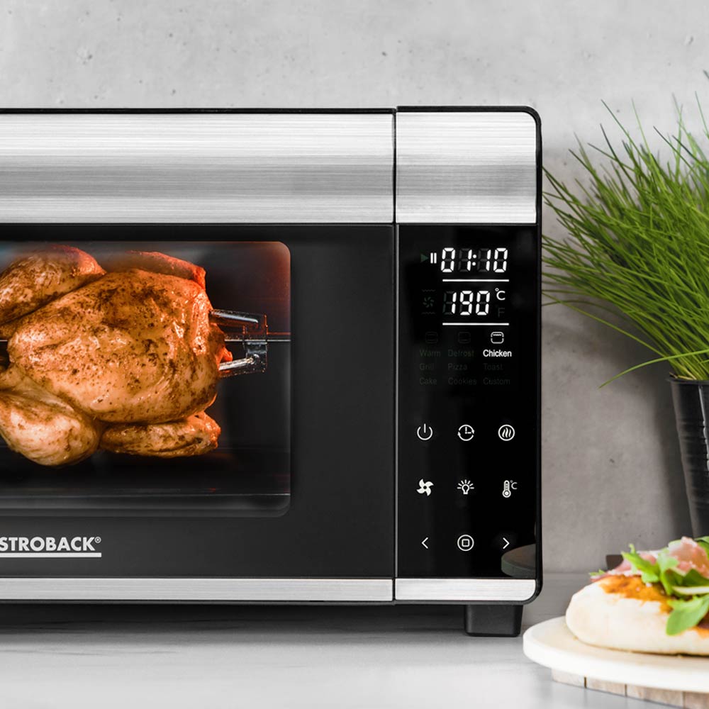 Elektriskā cepeškrāsns Gastroback 42814 Design Bistro Oven Bake & Grill, 26L, Nerūsējošs Tērauds, 1500W