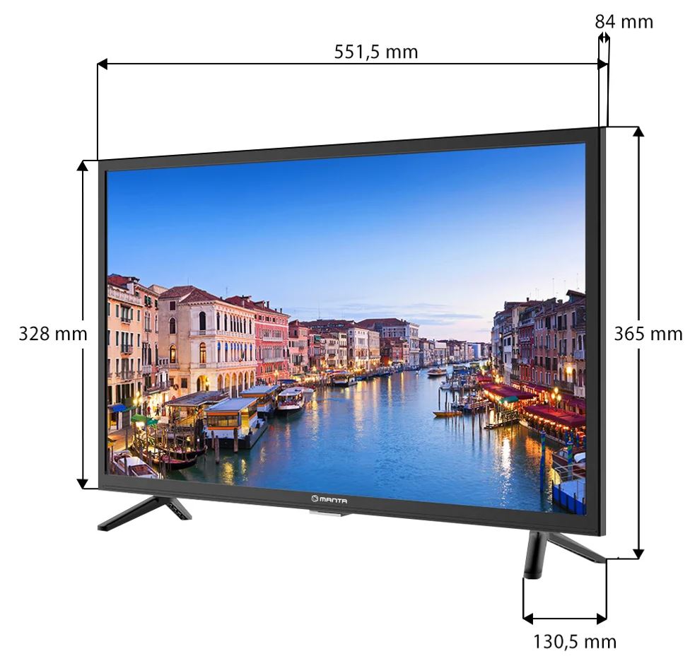 Televizors 24" HD ar D-LED tehnoloģiju, Manta 24LHN122T