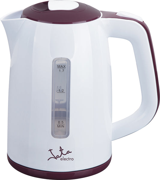 Kettle 1.7 l with hidden heating element, Jata HA717 stainless steel heating surface