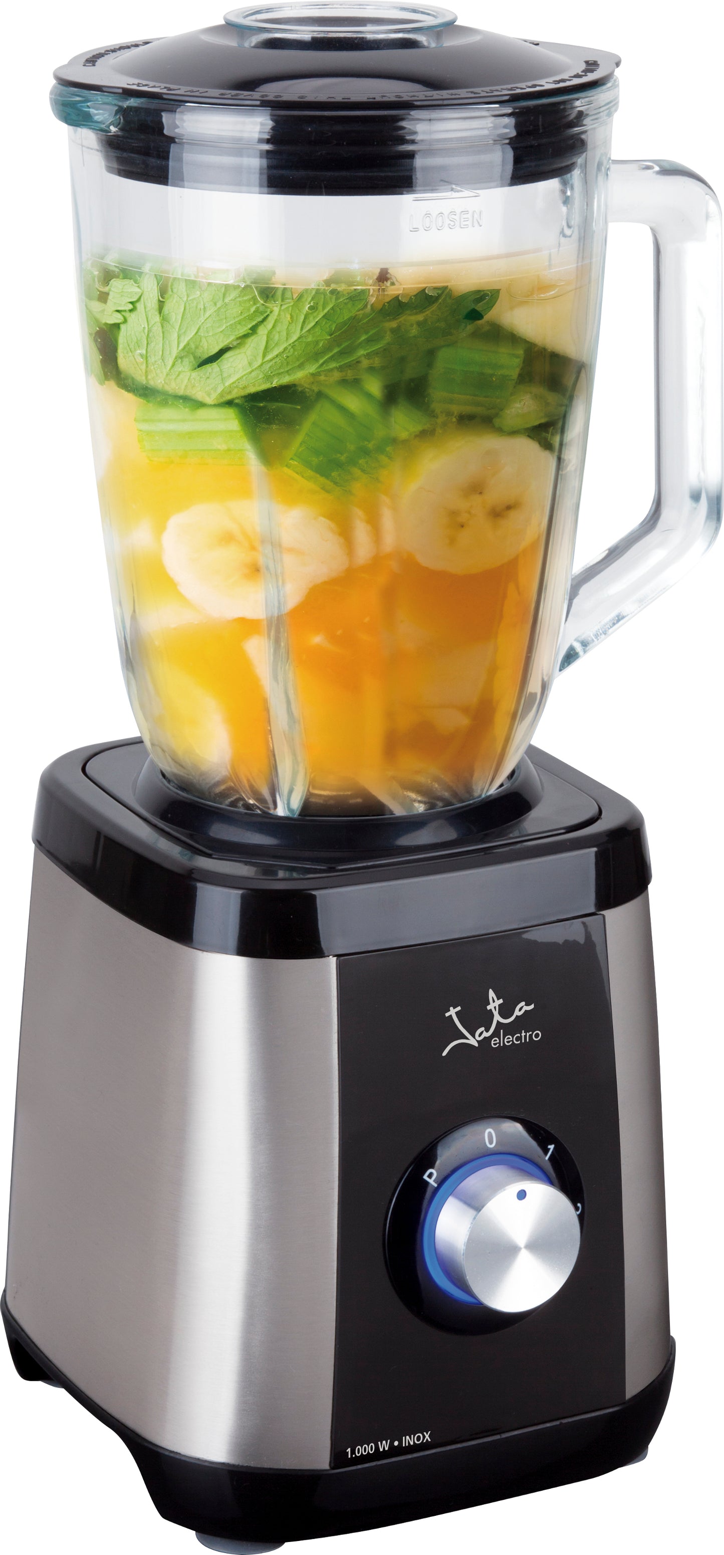 Blender with 1300W power, glass jar, Jata BT604N