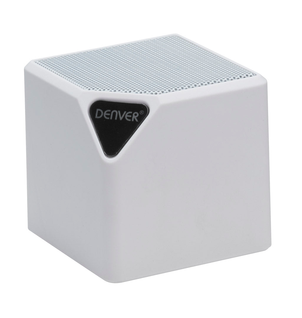 Bluetooth cube speaker with LED Denver BTL-31 White
