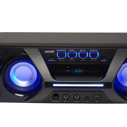 Bluetooth speaker, 40W, 4 drivers, USB/AUX, FM radio - Denver BTB-410