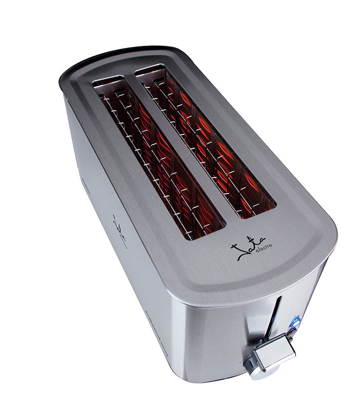 Stainless steel toaster Jata TT1046 - two wide slots, automatic bread centering, 5 positions