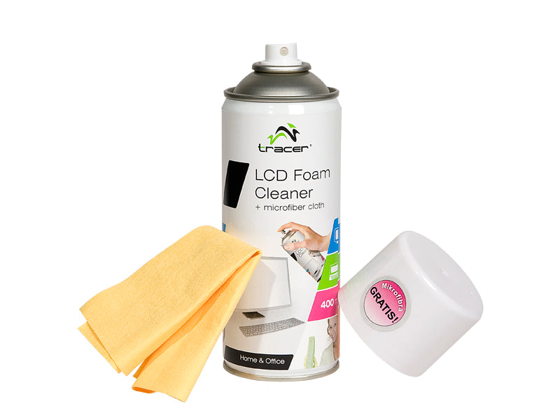 Tracer 42106 LCD Foam Cleaner + Microfiber Cloth 400ml 