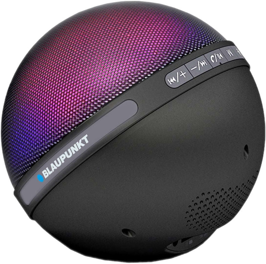 Bluetooth speaker with spherical design, LED lighting, high sound quality - Blaupunkt BT08LED