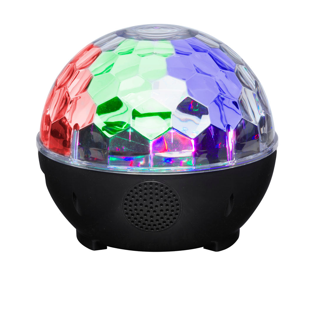 Bluetooth speaker with mirror ball, 6W, AUX, black - Denver BTL-65