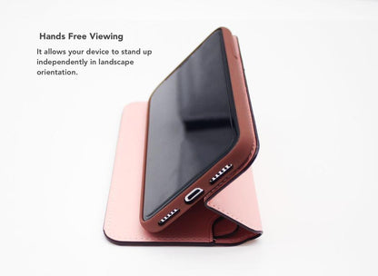 VixFox Smart Folio Case for iPhone X/XS pink