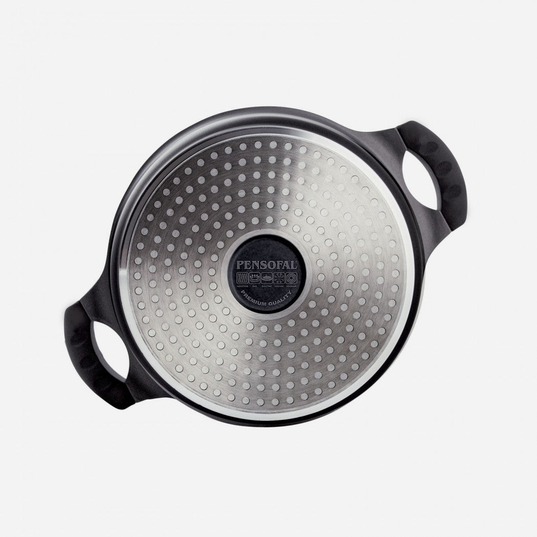 Skillet 28cm with glass lid Pensofal Saxum 5805