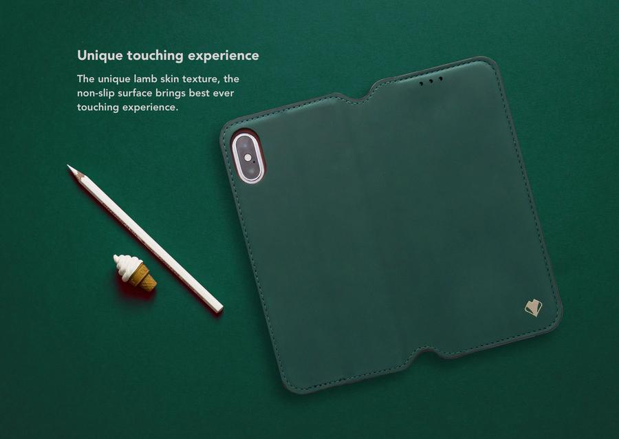 Чехол VixFox Smart Folio Case для Iphone XSMAX лесно-зеленый