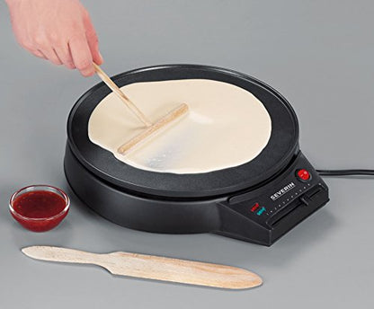 Thin pancake frying device with non-stick coating, Severin CM 2198