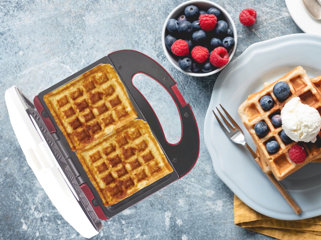 Waffle pan with non-stick plate Beper BT.602H