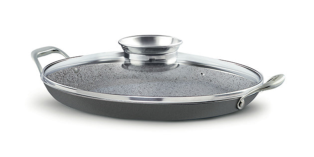 Oval pan 36cm with glass lid Pensofal Invictum Professional 5520