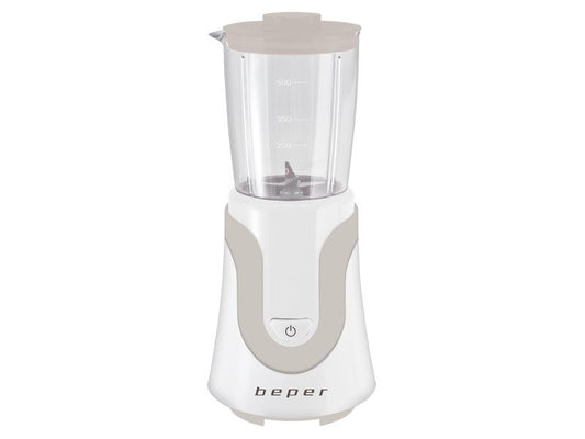 Beper BP.604 - 300W Blender with 500ml Measuring Glass and Stainless Steel Blades