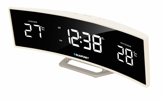 Multifunctional Clock with Alarm Clock and FM Radio - Blaupunkt CR12WH