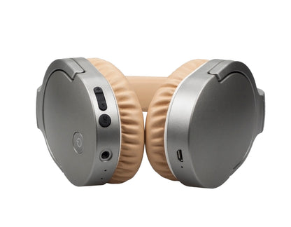 Headphones Denver BTN-207, Sand - Wireless Bluetooth and Stylish Design