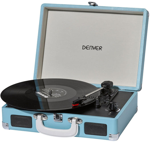 Vinyl Player with AUX and USB 2.0 - Denver VPL-120 Blue