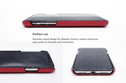 VixFox Card Slot Back Shell for Iphone X/XS ruby red