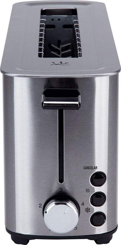 Stainless steel toaster Jata TT1043 - wide slot, automatic centering, 5 positions