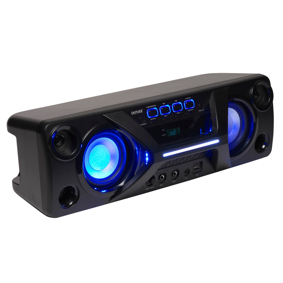 Bluetooth speaker, 40W, 4 drivers, USB/AUX, FM radio - Denver BTB-410NR