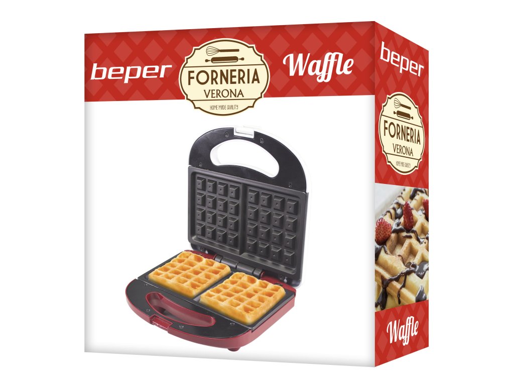 Waffle pan with non-stick plate Beper BT.602H